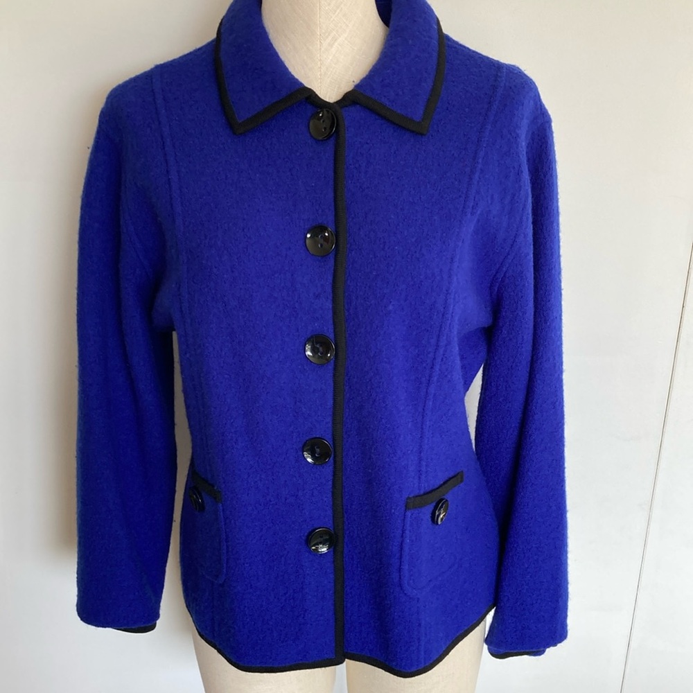 Laura Ashley Royal Blue Wool Blazer